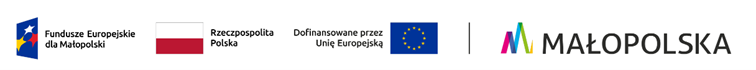 Logotypy EFS, Polski, UE i Małopolski